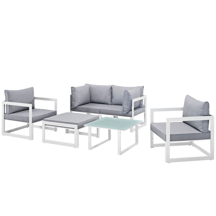 Felicity 6 Piece Outdoor Patio Sectional Sofa Set