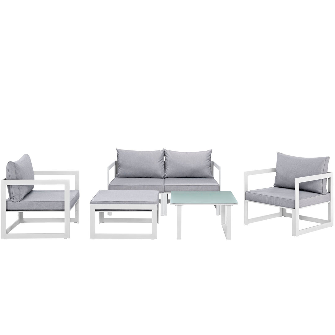 Felicity 6 Piece Outdoor Patio Sectional Sofa Set