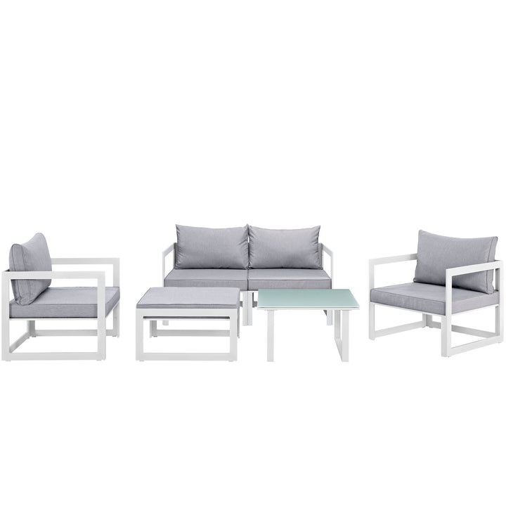 Felicity 6 Piece Outdoor Patio Sectional Sofa Set