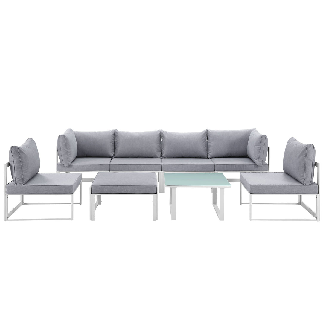 Festival 8 Piece Outdoor Patio Sectional Sofa Set