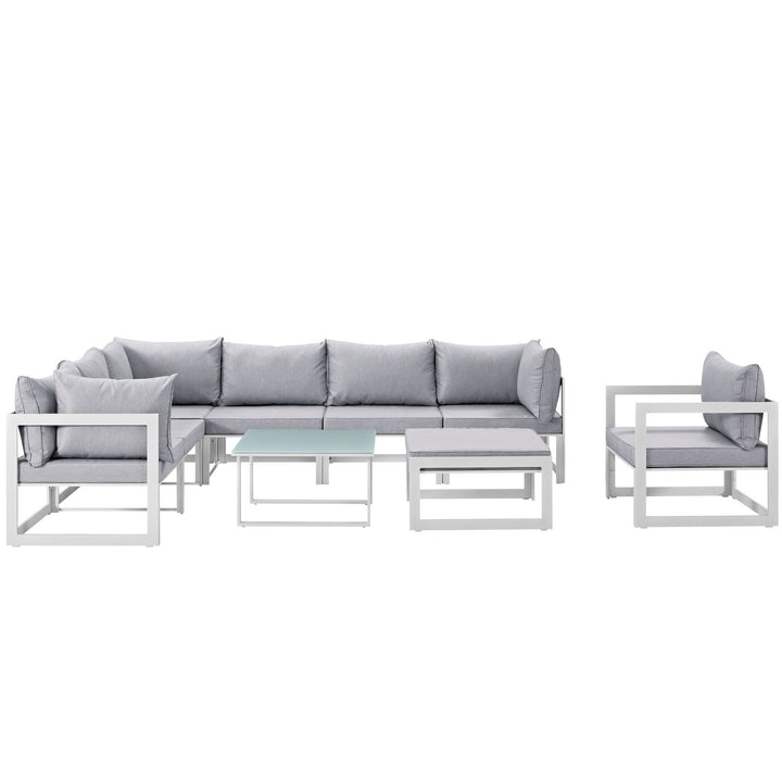 Festival 9 Piece Outdoor Patio Sectional Sofa Set