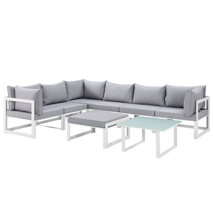 Festival 8 Piece Outdoor Patio Sectional Sofa Set