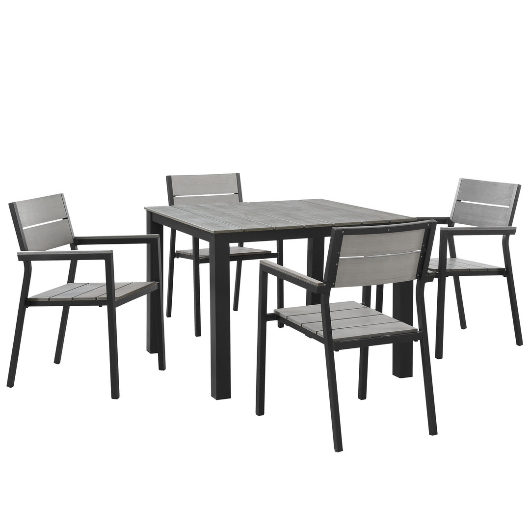 Malibu 5 Piece Outdoor Patio Dining Set