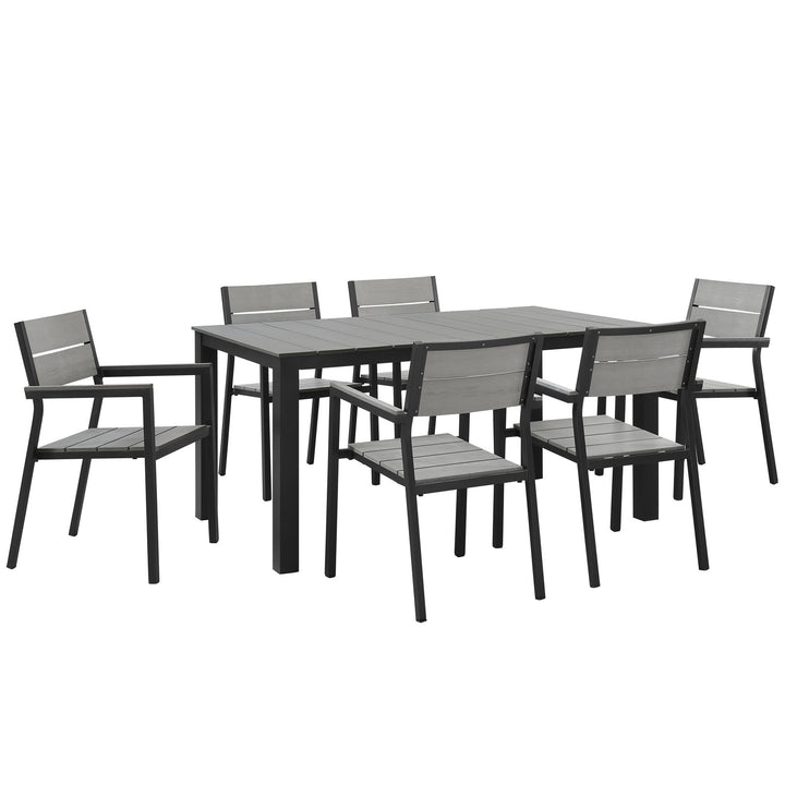 Maine 7 Piece Outdoor Patio Dinner Set