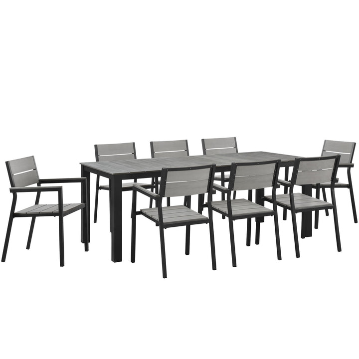 Milford 9 Piece Outdoor Patio Dining Set