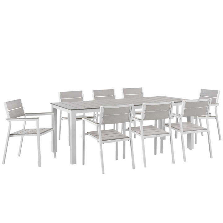 Milford 9 Piece Outdoor Patio Dining Set