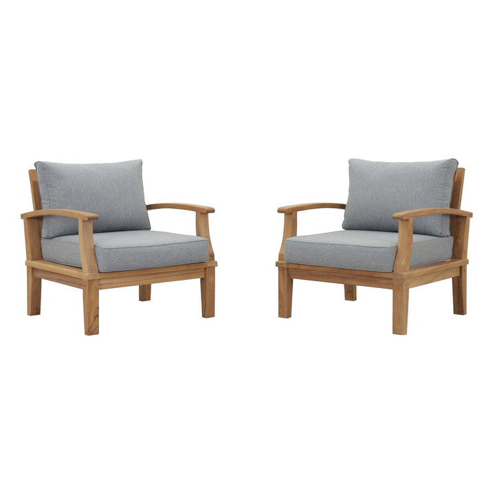 Malibu 2 Piece Outdoor Patio Teak Set