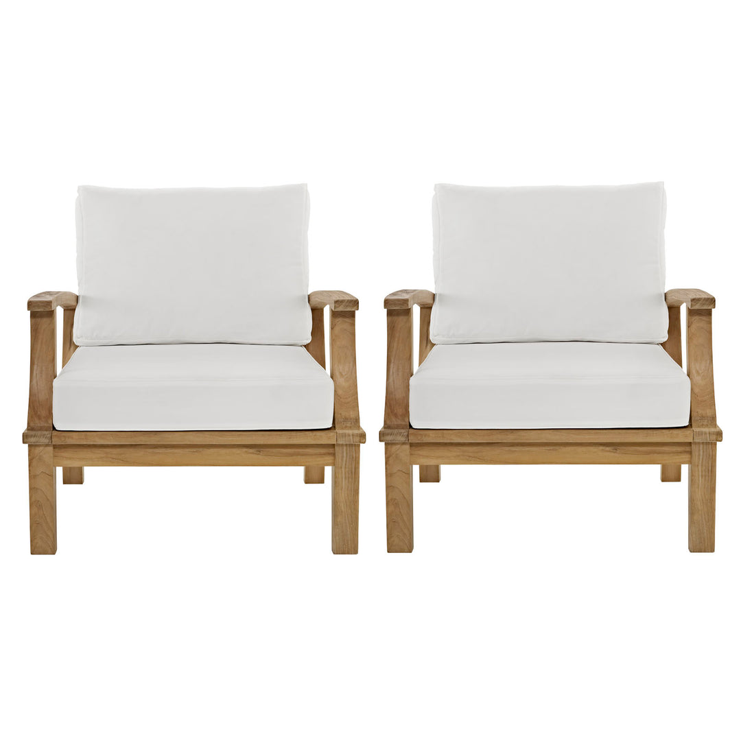 Malibu 2 Piece Outdoor Patio Teak Set