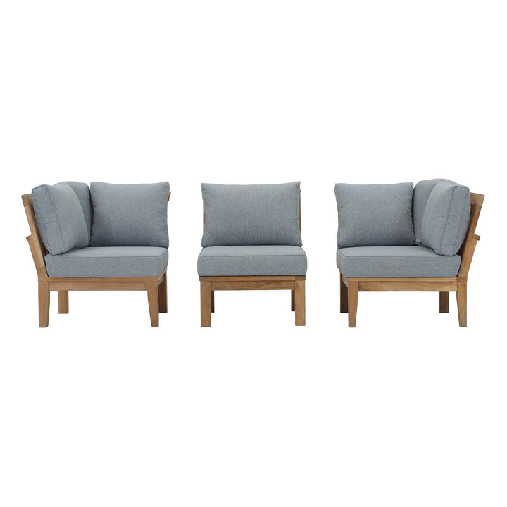 Malibu 3 Piece Outdoor Patio Teak Set