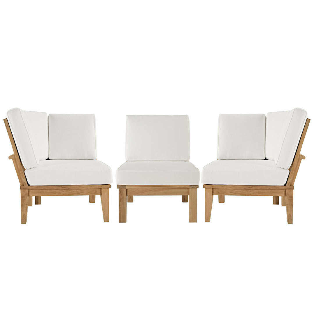 Malibu 3 Piece Outdoor Patio Teak Set