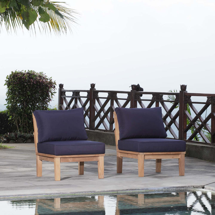 Malibu 2 Piece Outdoor Patio Teak Set