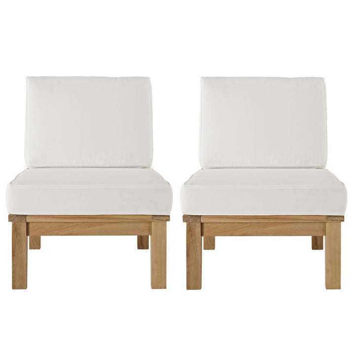 Malibu 2 Piece Outdoor Patio Teak Set