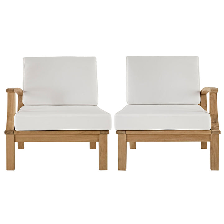 Malibu 2 Piece Outdoor Patio Teak Set