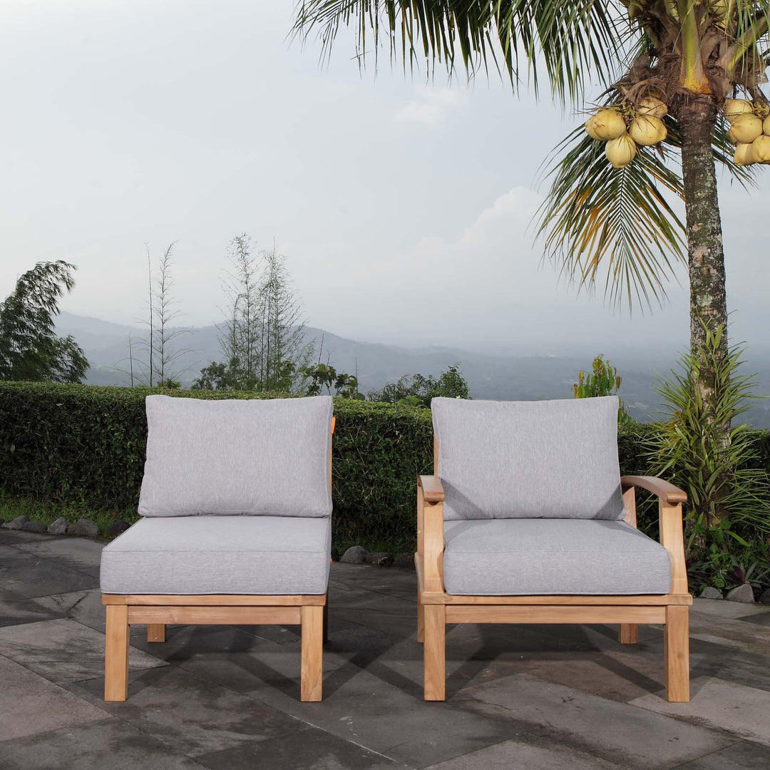 Mira 2 Piece Outdoor Patio Teak Set