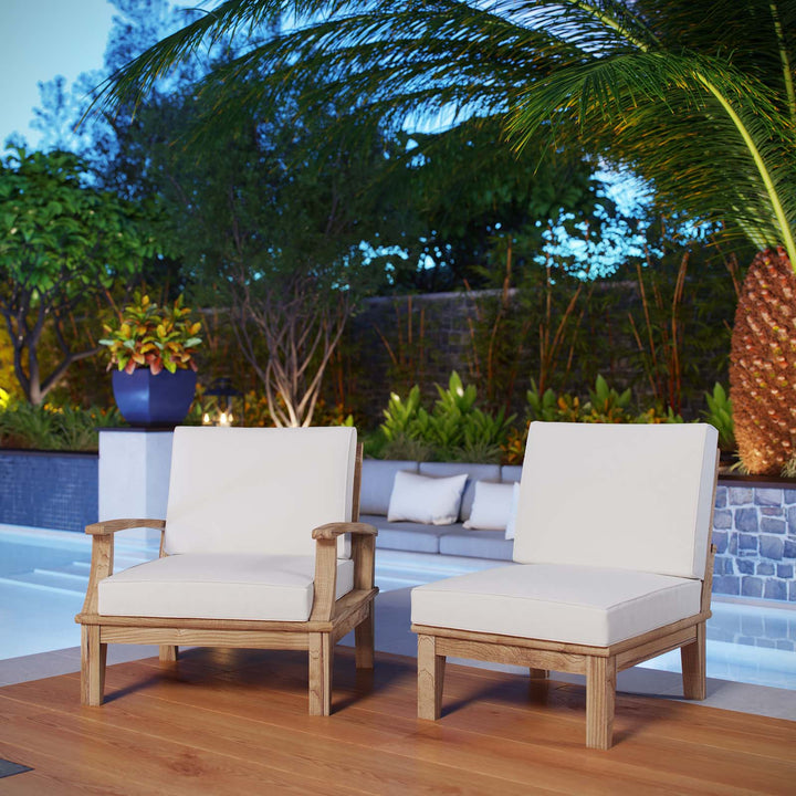 Mira 2 Piece Outdoor Patio Teak Set