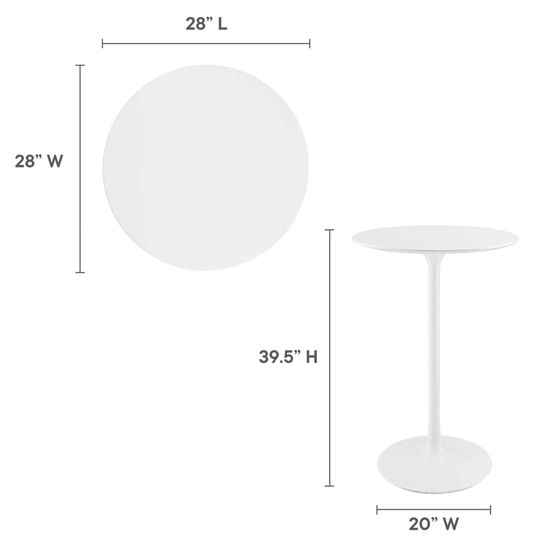 Lippa 28" Round Wood Bistro Table