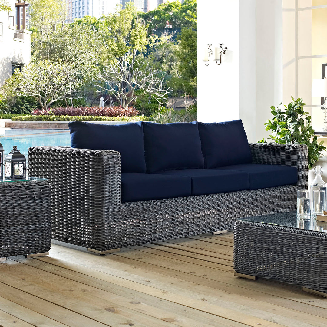 Serene Outdoor Patio Sunbrella® Sofa