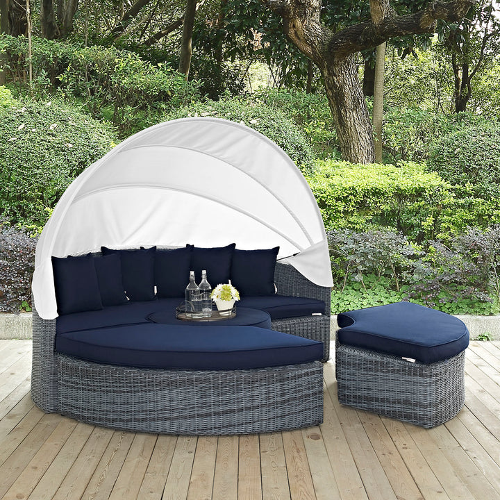 Sanctuary Canopy Outdoor Patio Sunbrella® Daybed