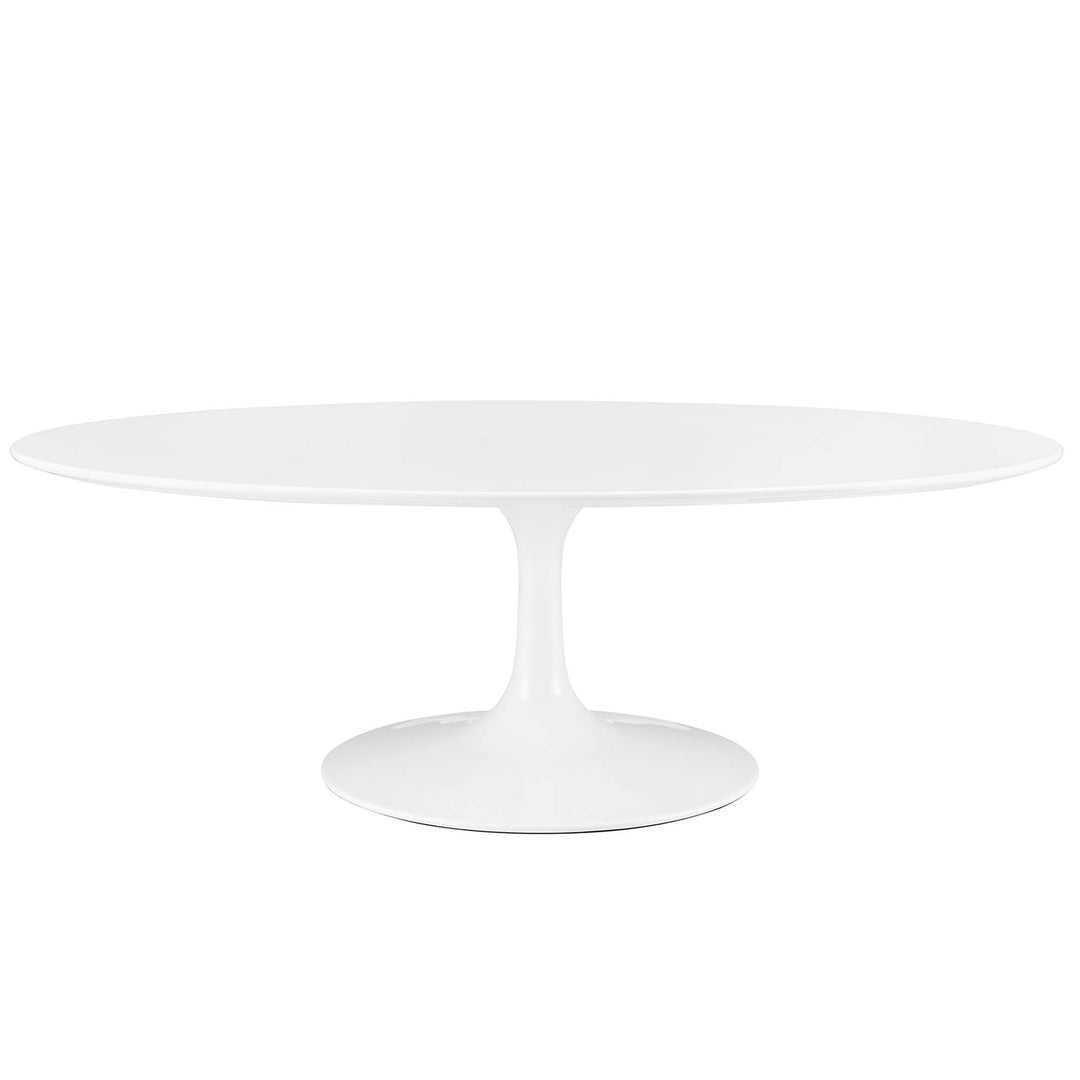 Larkin 48" Oval-Shaped Wood Top Coffee Table