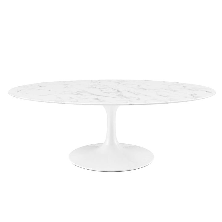 Linden 48" Oval Onyx Coffee Table