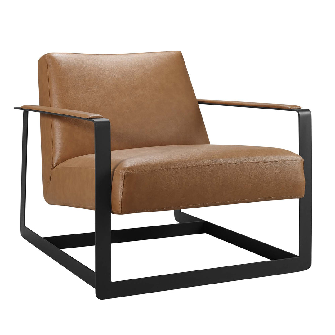 Sway Vegan Leather Accent Chair