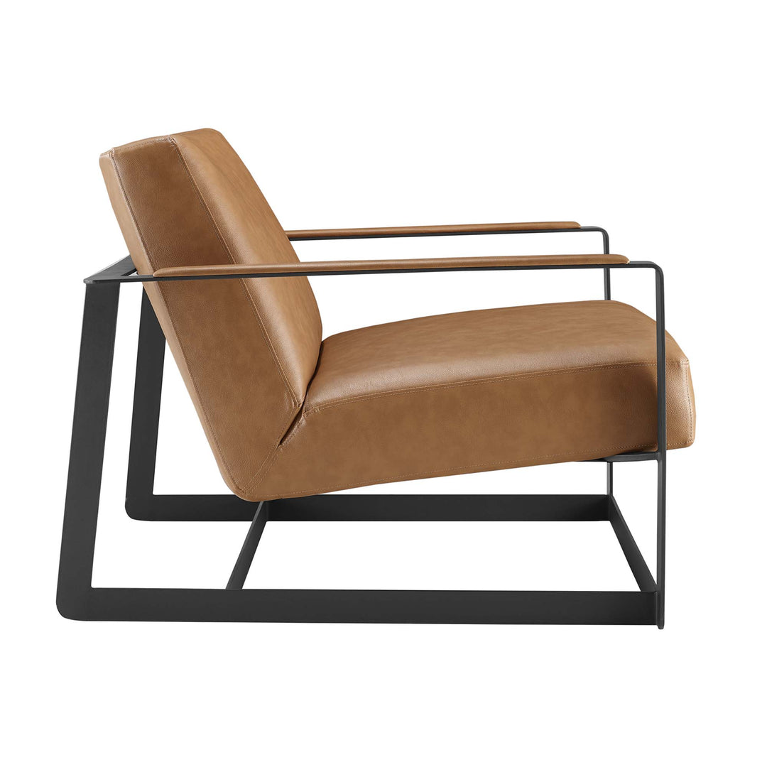 Sway Vegan Leather Accent Chair