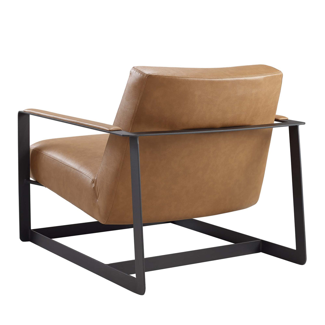 Sway Vegan Leather Accent Chair