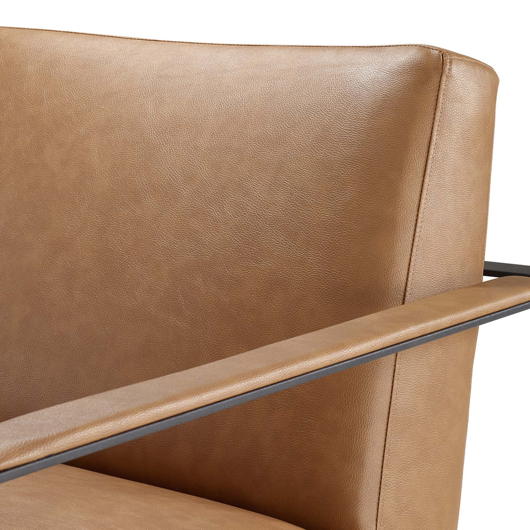 Sway Vegan Leather Accent Chair