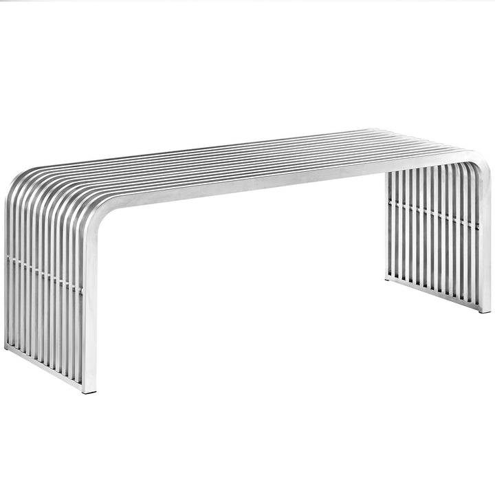 Polished 47" Stainless Steel Seat