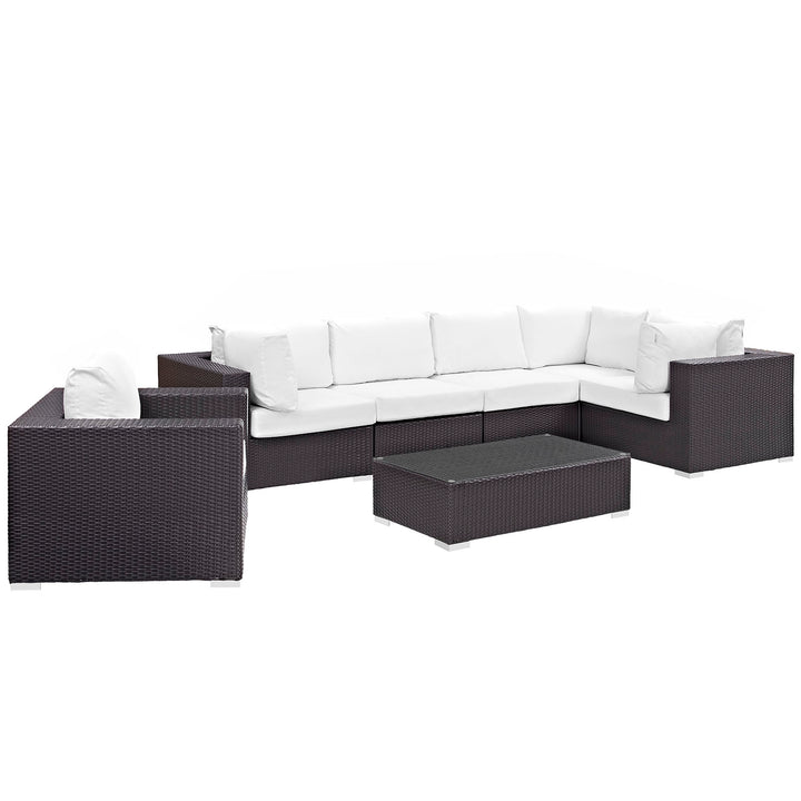 Concord 7 Piece Outdoor Patio Sectional Set