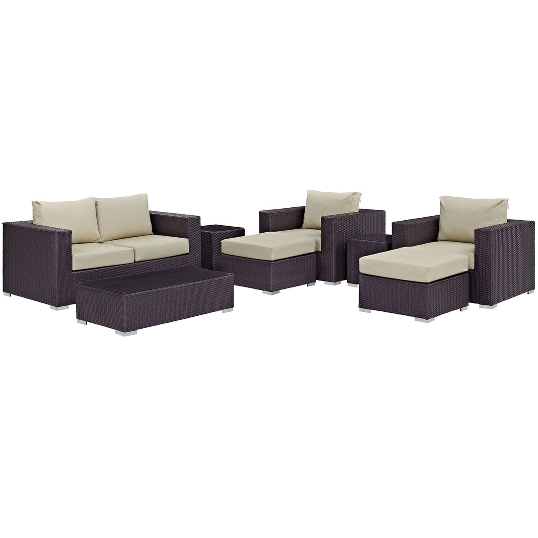 Concord 8 Piece Outdoor Patio Sofa Set