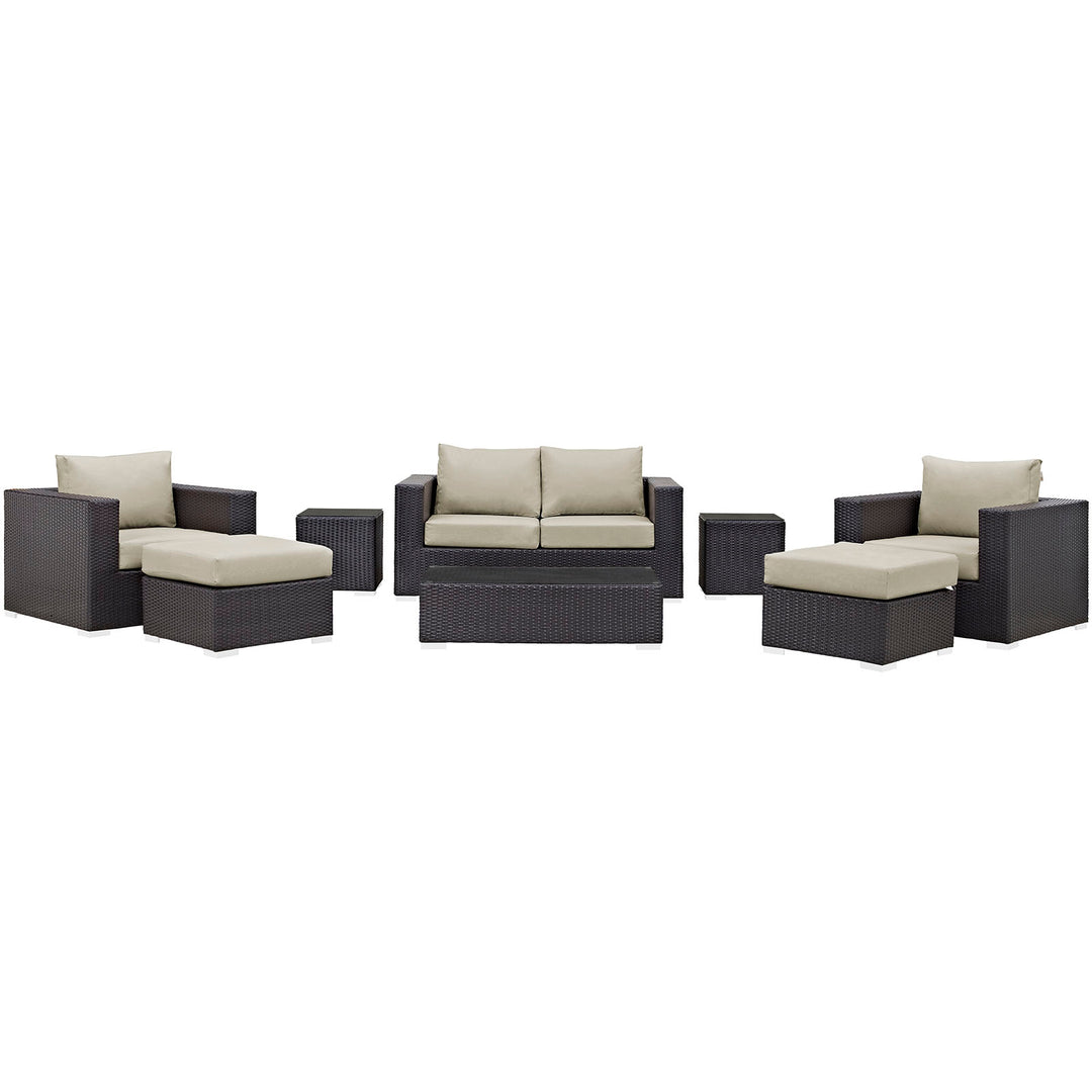 Concord 8 Piece Outdoor Patio Sofa Set