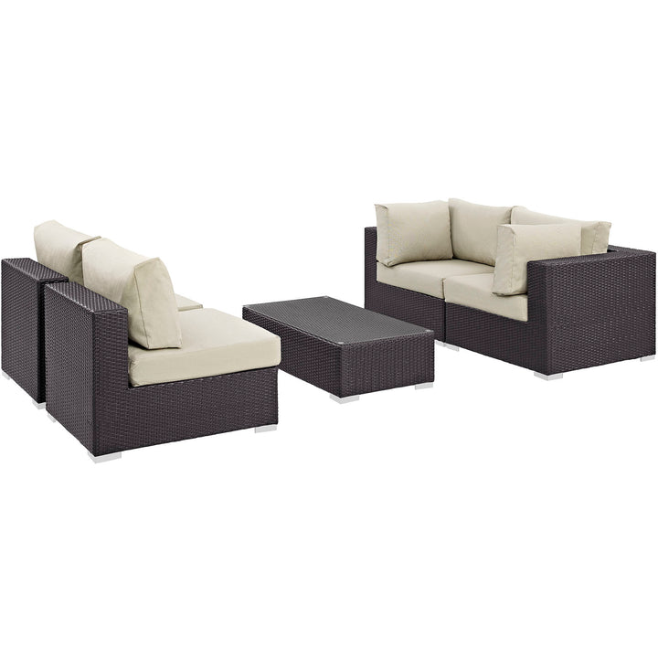 Convene 5 Piece Outdoor Patio Seating Set