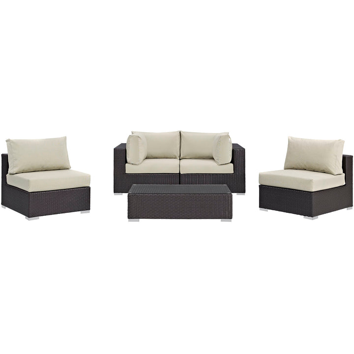 Convene 5 Piece Outdoor Patio Seating Set