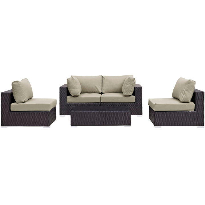 Convene 5 Piece Outdoor Patio Seating Set