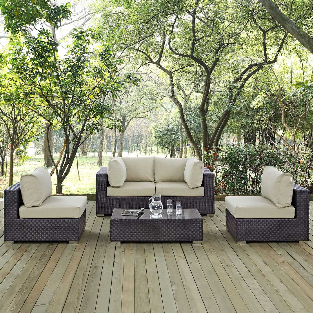 Convene 5 Piece Outdoor Patio Seating Set