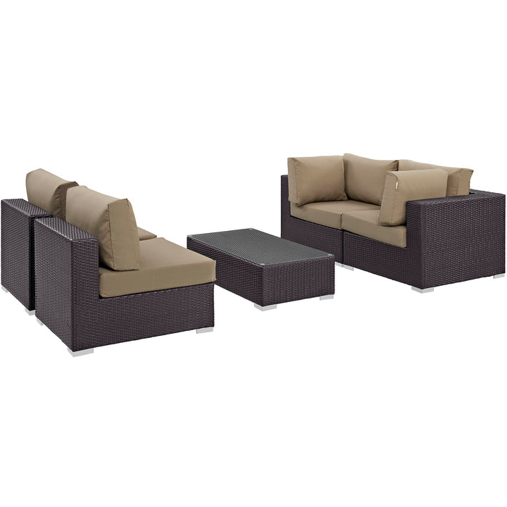 Convene 5 Piece Outdoor Patio Seating Set