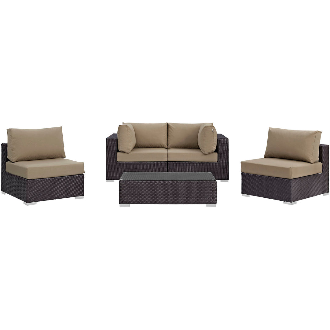 Convene 5 Piece Outdoor Patio Seating Set