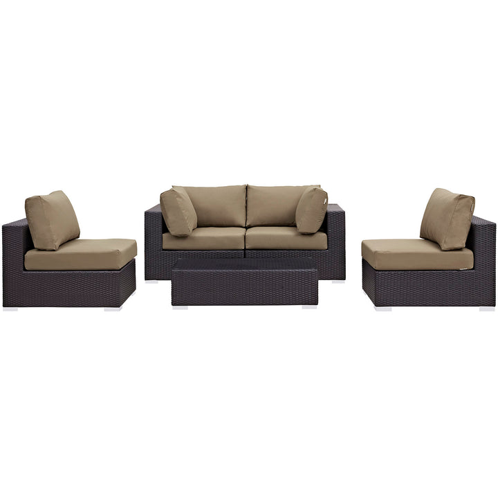 Convene 5 Piece Outdoor Patio Seating Set