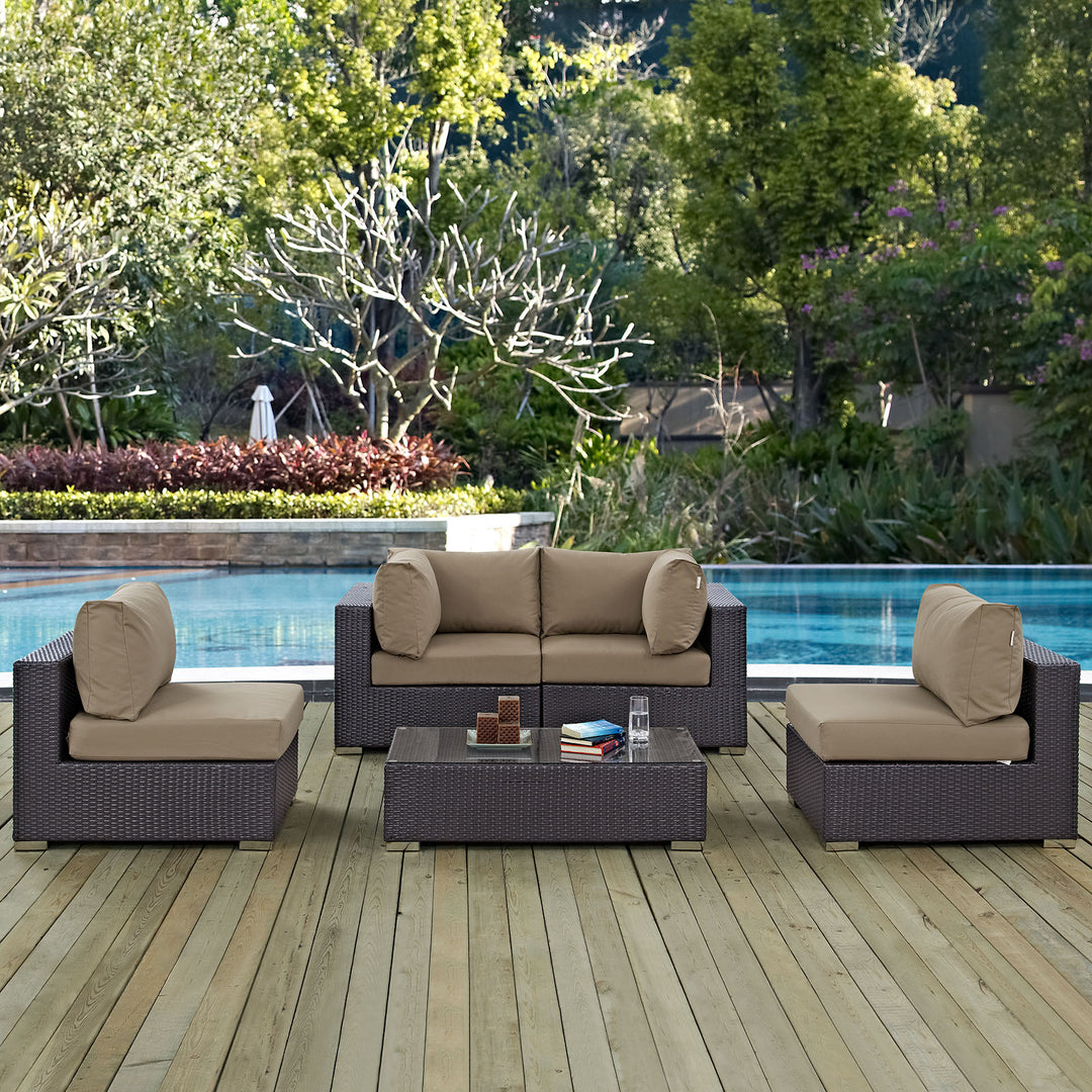 Convene 5 Piece Outdoor Patio Seating Set