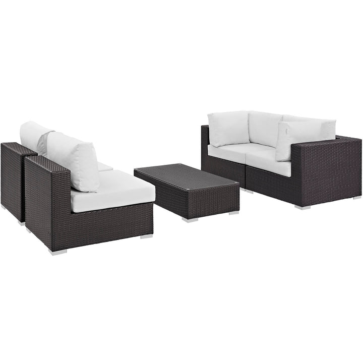 Convene 5 Piece Outdoor Patio Seating Set