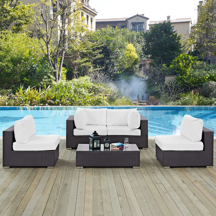 Convene 5 Piece Outdoor Patio Seating Set