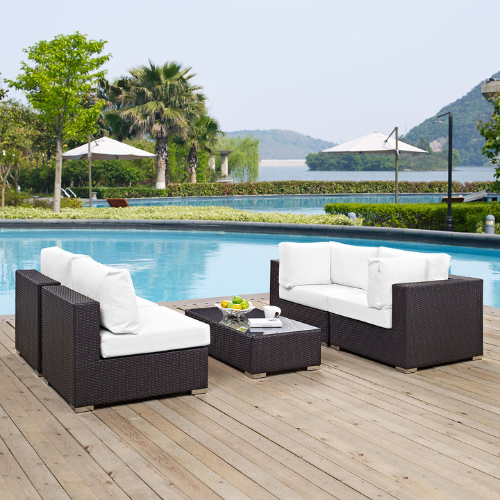 Convene 5 Piece Outdoor Patio Seating Set