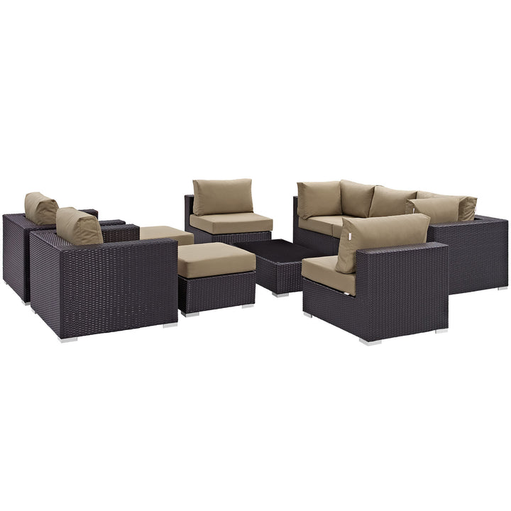 Coalesce 10 Piece Outdoor Patio Sectional Set