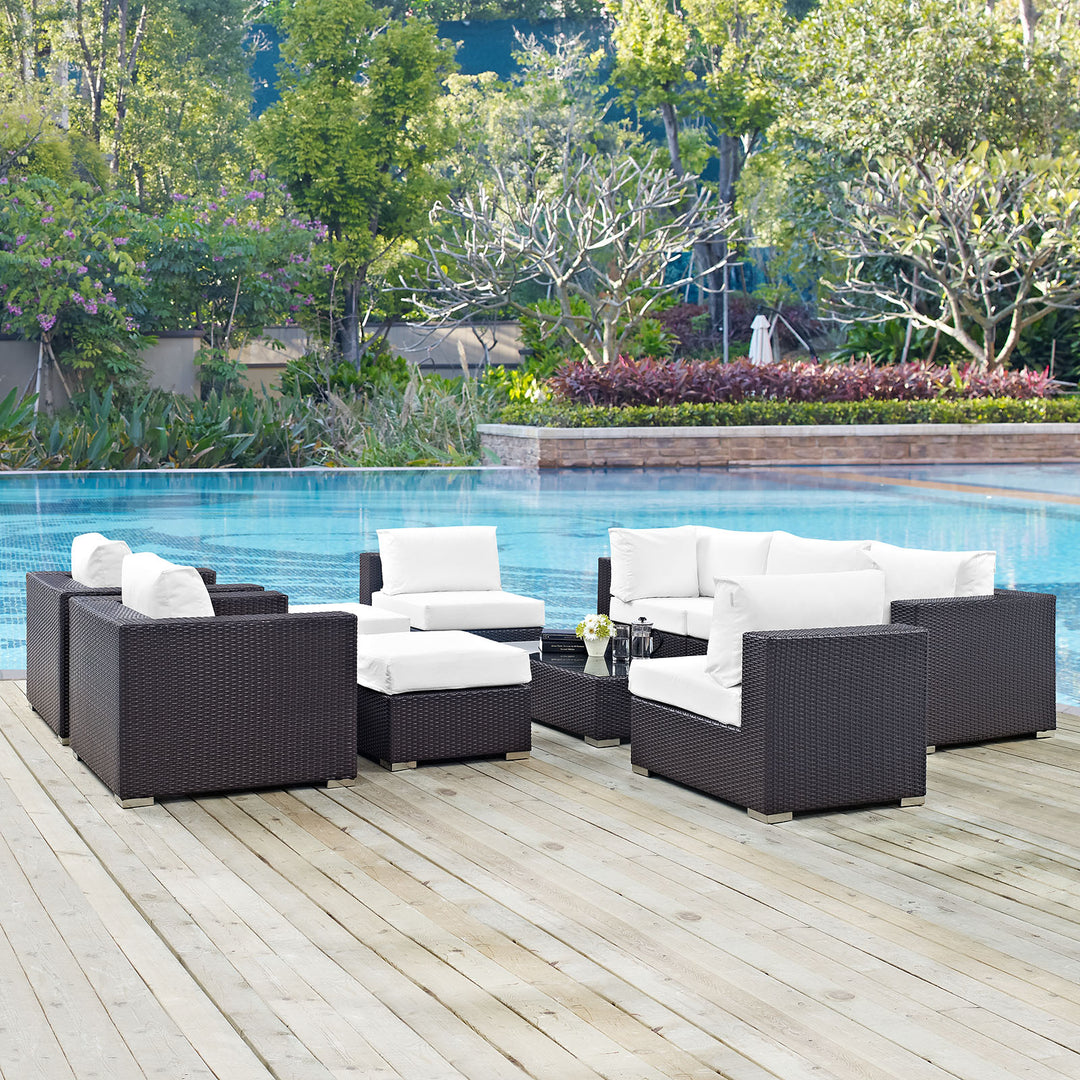 Coalesce 10 Piece Outdoor Patio Sectional Set