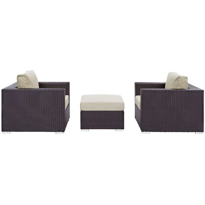 Converge 3 Piece Outdoor Patio Sofa Set