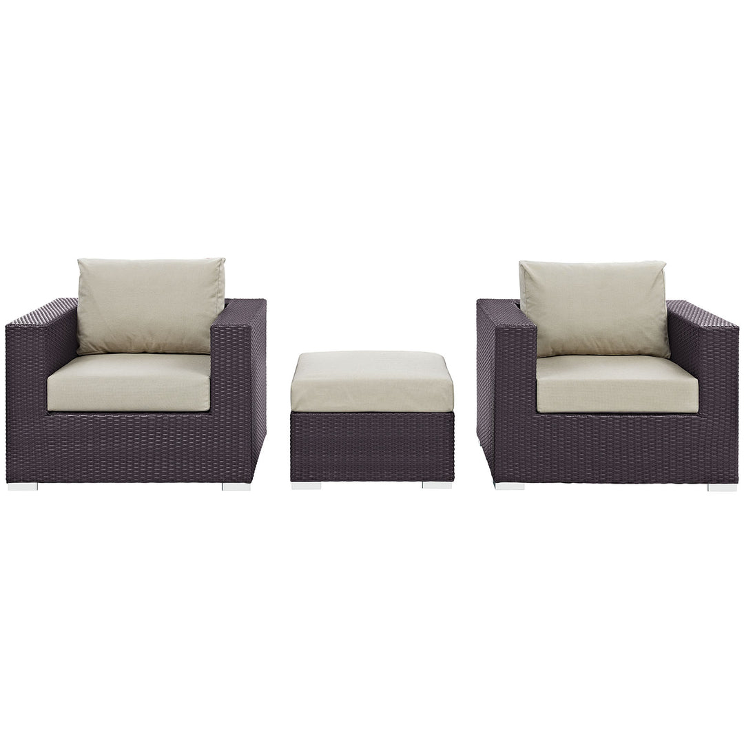 Converge 3 Piece Outdoor Patio Sofa Set