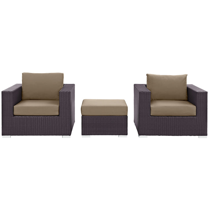 Converge 3 Piece Outdoor Patio Sofa Set