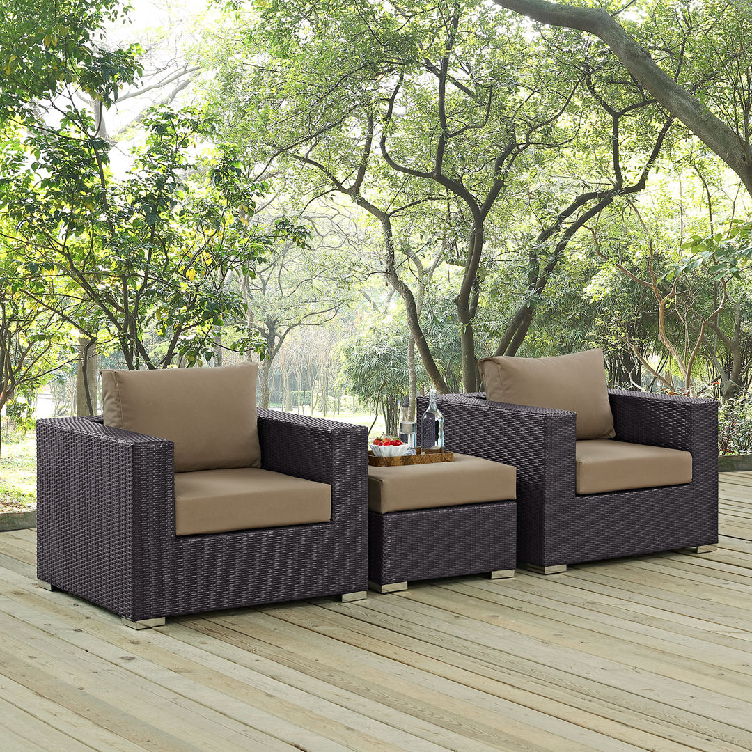 Converge 3 Piece Outdoor Patio Sofa Set