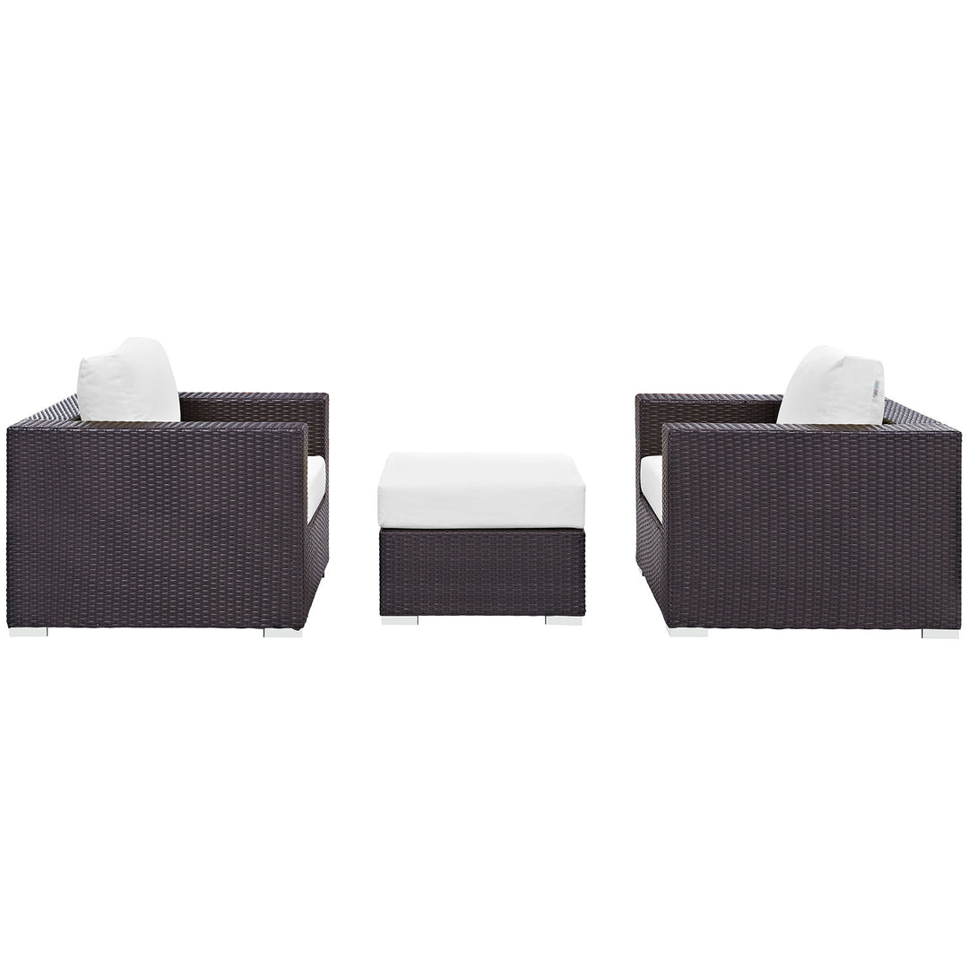 Converge 3 Piece Outdoor Patio Sofa Set